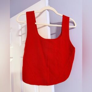 House of Harlow Red Crop Top